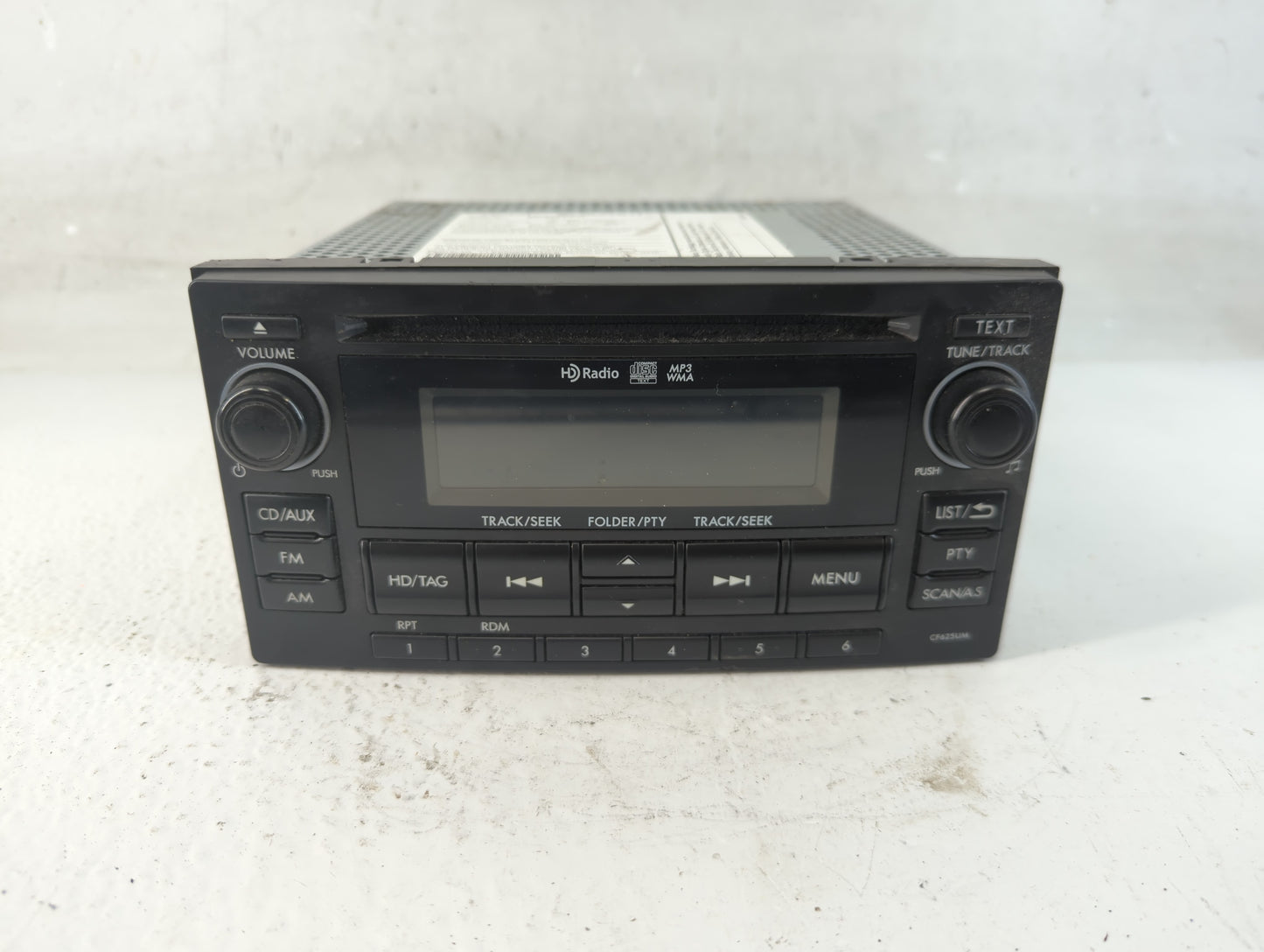 2014 Subaru Forester Radio AM FM Cd Player Receiver Replacement P/N:86201SG620 Fits OEM Used Auto Parts - Oemusedautoparts1.