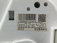 2014 Subaru Forester Instrument Cluster Speedometer Gauges P/N:85002SG420 85002SG030 Fits OEM Used Auto Parts - Oemusedautop