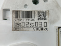2014 Subaru Forester Instrument Cluster Speedometer Gauges P/N:85002SG030 Fits OEM Used Auto Parts - Oemusedautoparts1.com