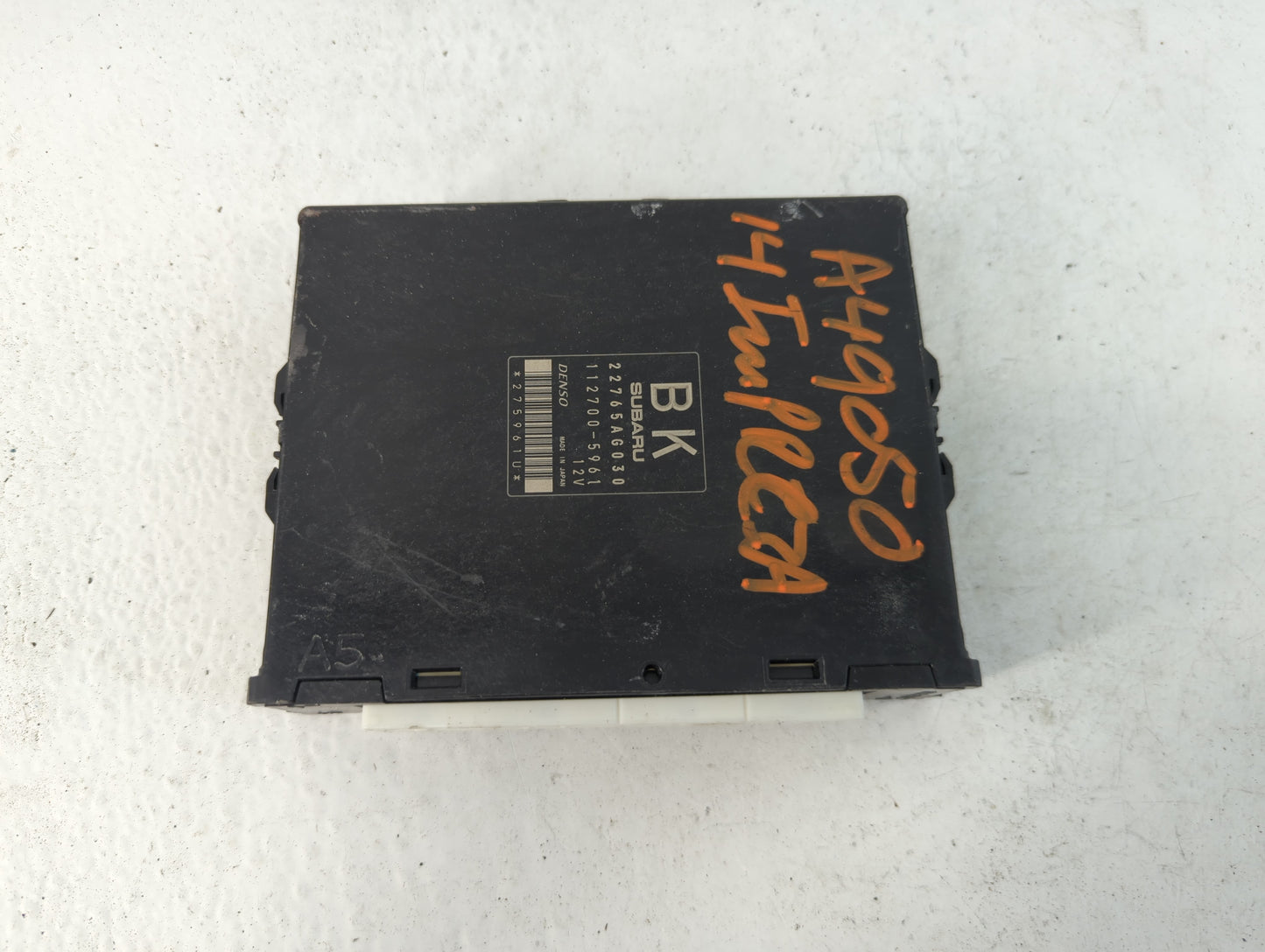 2014 Subaru Impreza PCM Engine Control Computer ECU ECM PCU OEM P/N:22765AG030 Fits OEM Used Auto Parts - Oemusedautoparts1.
