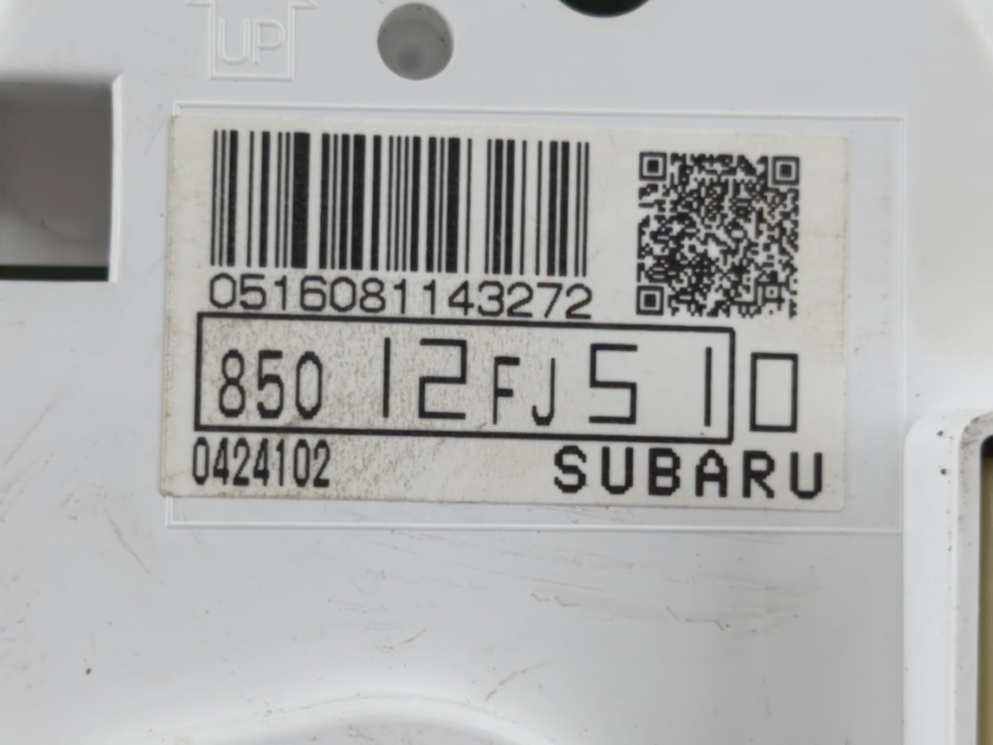 2014 Subaru Impreza Instrument Cluster Speedometer Gauges P/N:850 12FJ510 Fits OEM Used Auto Parts - Oemusedautoparts1.com