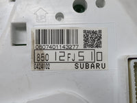 2014 Subaru Impreza Instrument Cluster Speedometer Gauges P/N:85012FJ510 Fits OEM Used Auto Parts - Oemusedautoparts1.com