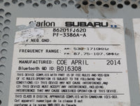 2012-2014 Subaru Impreza Radio AM FM Cd Player Receiver Replacement P/N:86201FL620 Fits Fits 2012 2013 2014 OEM Used Auto Pa