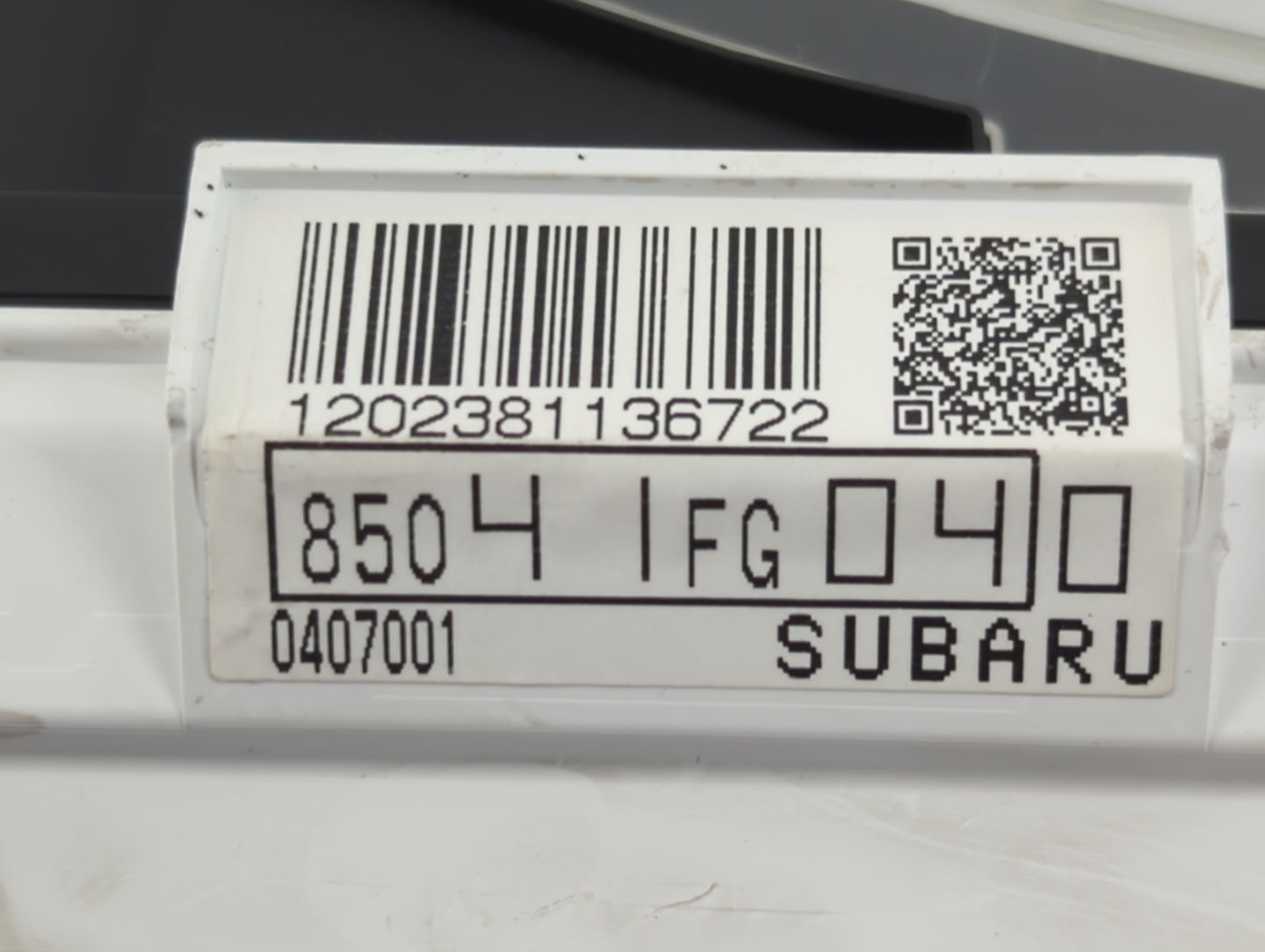 2014 Subaru Impreza Instrument Cluster Speedometer Gauges P/N:85041FG040 Fits OEM Used Auto Parts - Oemusedautoparts1.com
