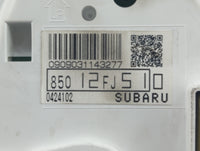 2014 Subaru Impreza Instrument Cluster Speedometer Gauges P/N:85012FJ510 Fits OEM Used Auto Parts - Oemusedautoparts1.com