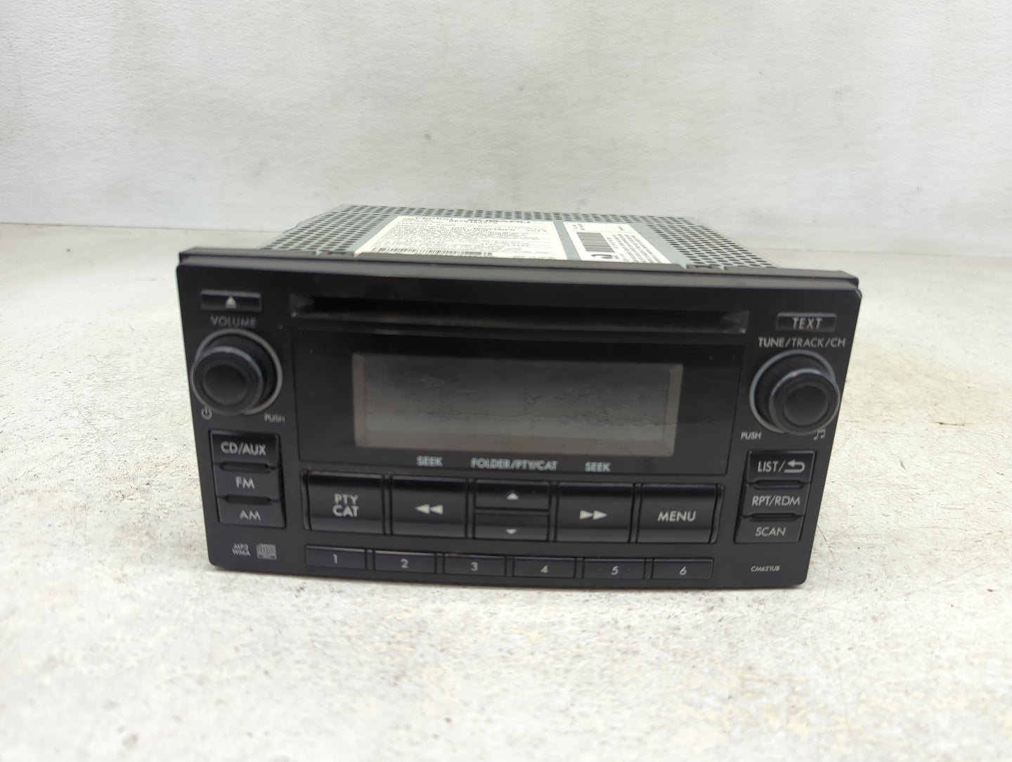 2014 Subaru Impreza Radio AM FM Cd Player Receiver Replacement P/N:86201FJ620 Fits OEM Used Auto Parts - Oemusedautoparts1.c