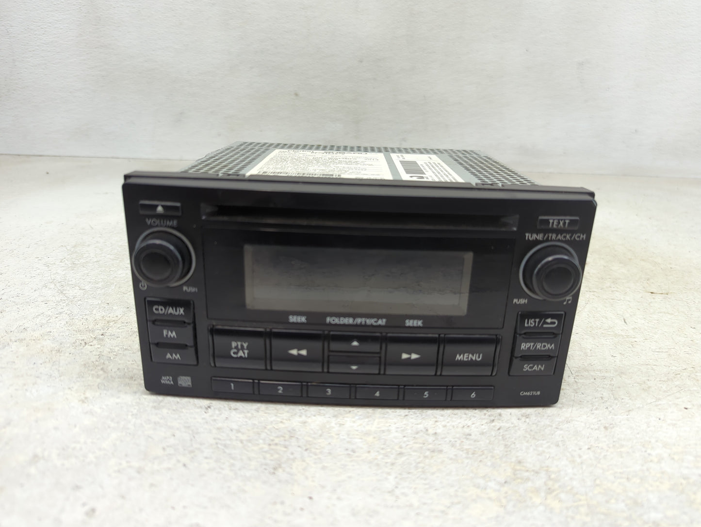 2014 Subaru Impreza Radio AM FM Cd Player Receiver Replacement P/N:86201FJ620 Fits OEM Used Auto Parts - Oemusedautoparts1.c