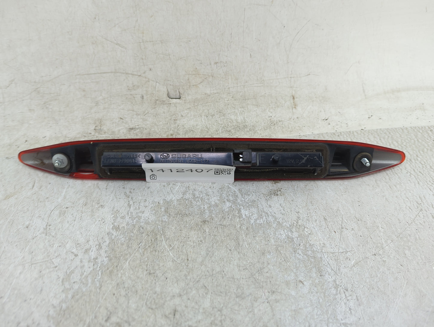 2014 Subaru Impreza Third Brake Light Tail Light P/N:VC02-117 Fits OEM Used Auto Parts - Oemusedautoparts1.com