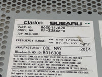 2014 Subaru Impreza Radio AM FM Cd Player Receiver Replacement P/N:86201FJ620 Fits OEM Used Auto Parts - Oemusedautoparts1.c