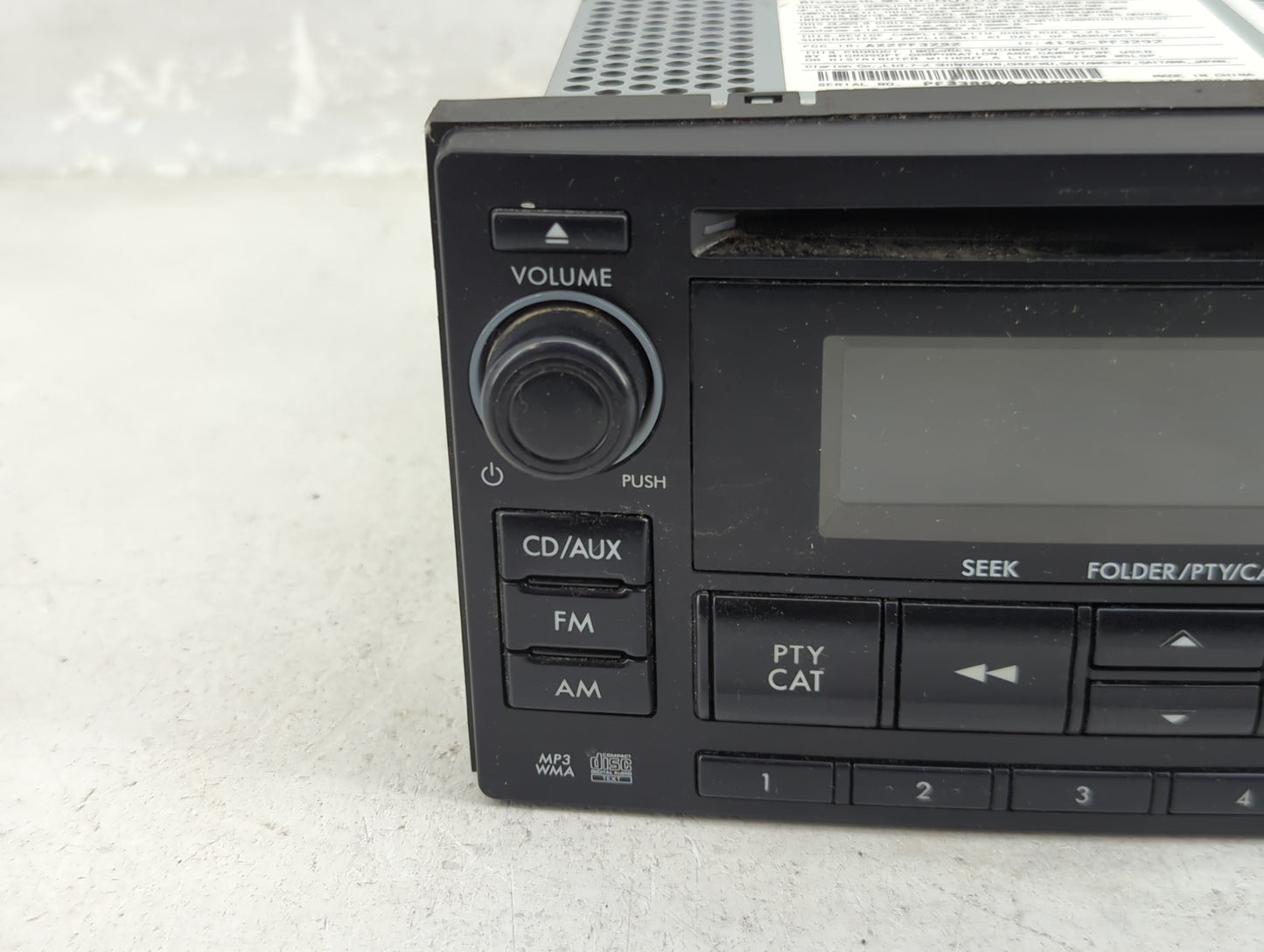 2012-2014 Subaru Impreza Radio AM FM Cd Player Receiver Replacement P/N:86201FJ620 PF-3386A-A, AX2PF3292 Fits Fits 2012 2013