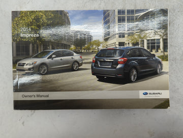 2014 Subaru Impreza Owners Manual Book Guide P/N:A1170BE-C MSA5M1413A OEM Used Auto Parts