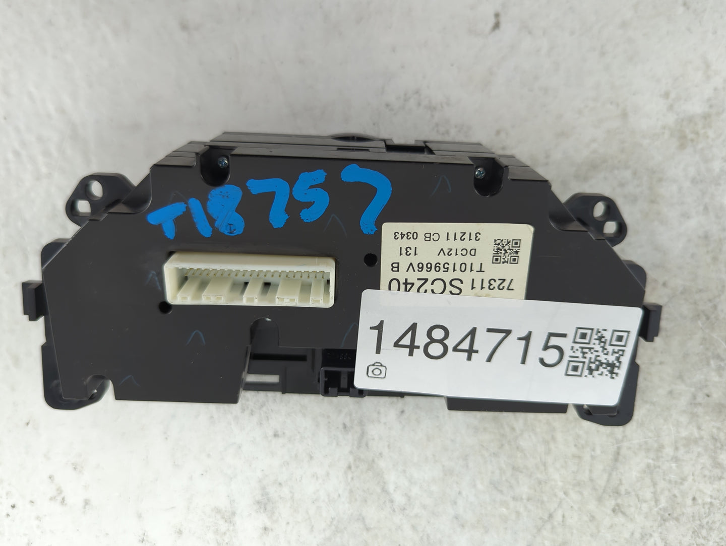 2014 Subaru Impreza Climate Control Module Temperature AC/Heater Replacement P/N:72311SC240 T10159G6V Fits OEM Used Auto Par