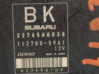 2014 Subaru Impreza PCM Engine Control Computer ECU ECM PCU OEM P/N:22765AG030 112700-5961 Fits OEM Used Auto Parts - Oemuse