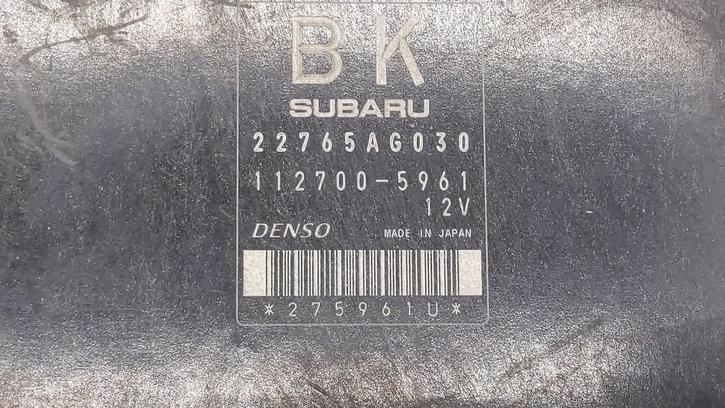 2014 Subaru Impreza PCM Engine Control Computer ECU ECM PCU OEM P/N:22765AG030 Fits OEM Used Auto Parts - Oemusedautoparts1.