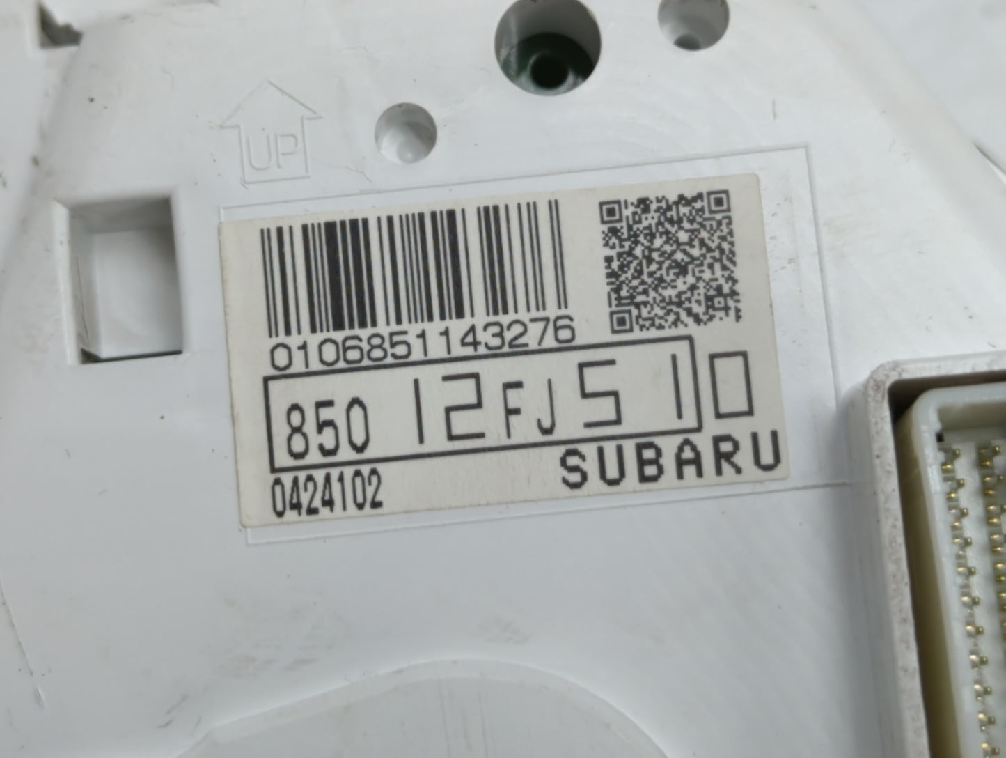 2014 Subaru Impreza Instrument Cluster Speedometer Gauges P/N:85012FJ510 Fits OEM Used Auto Parts - Oemusedautoparts1.com
