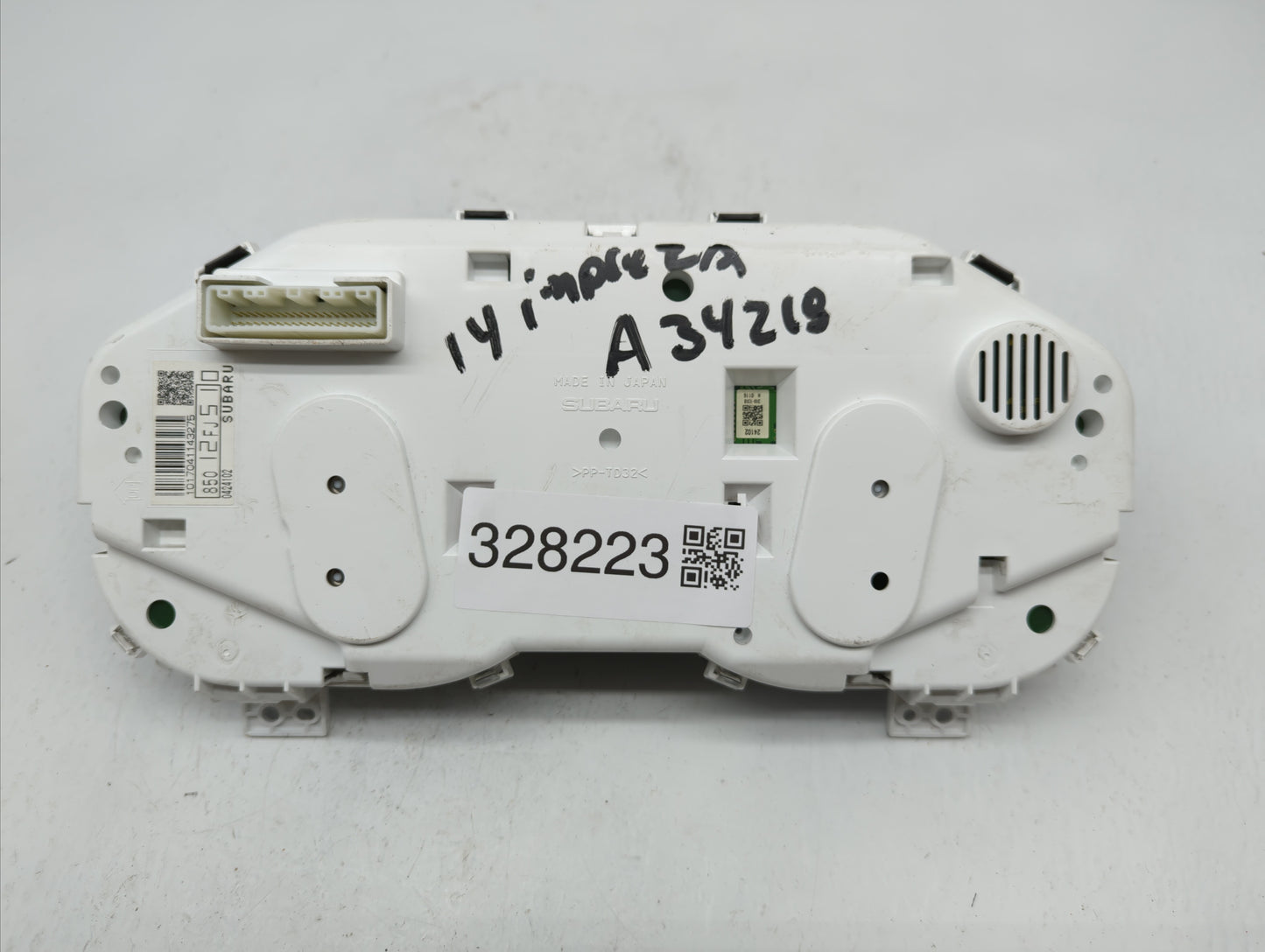 2014 Subaru Impreza Instrument Cluster Speedometer Gauges P/N:85012FJ510 Fits OEM Used Auto Parts - Oemusedautoparts1.com