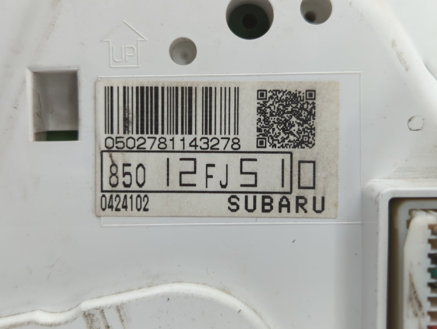 2014 Subaru Impreza Instrument Cluster Speedometer Gauges P/N:85012FJ510 Fits OEM Used Auto Parts - Oemusedautoparts1.com