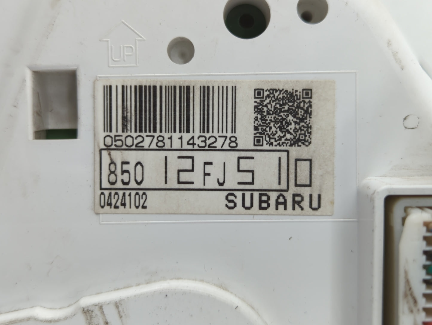 2014 Subaru Impreza Instrument Cluster Speedometer Gauges P/N:85012FJ510 Fits OEM Used Auto Parts - Oemusedautoparts1.com
