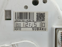 2014 Subaru Impreza Instrument Cluster Speedometer Gauges P/N:85012FJ510 Fits OEM Used Auto Parts - Oemusedautoparts1.com