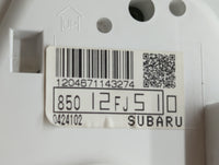 2014 Subaru Impreza Instrument Cluster Speedometer Gauges P/N:85012FJ510 Fits OEM Used Auto Parts - Oemusedautoparts1.com