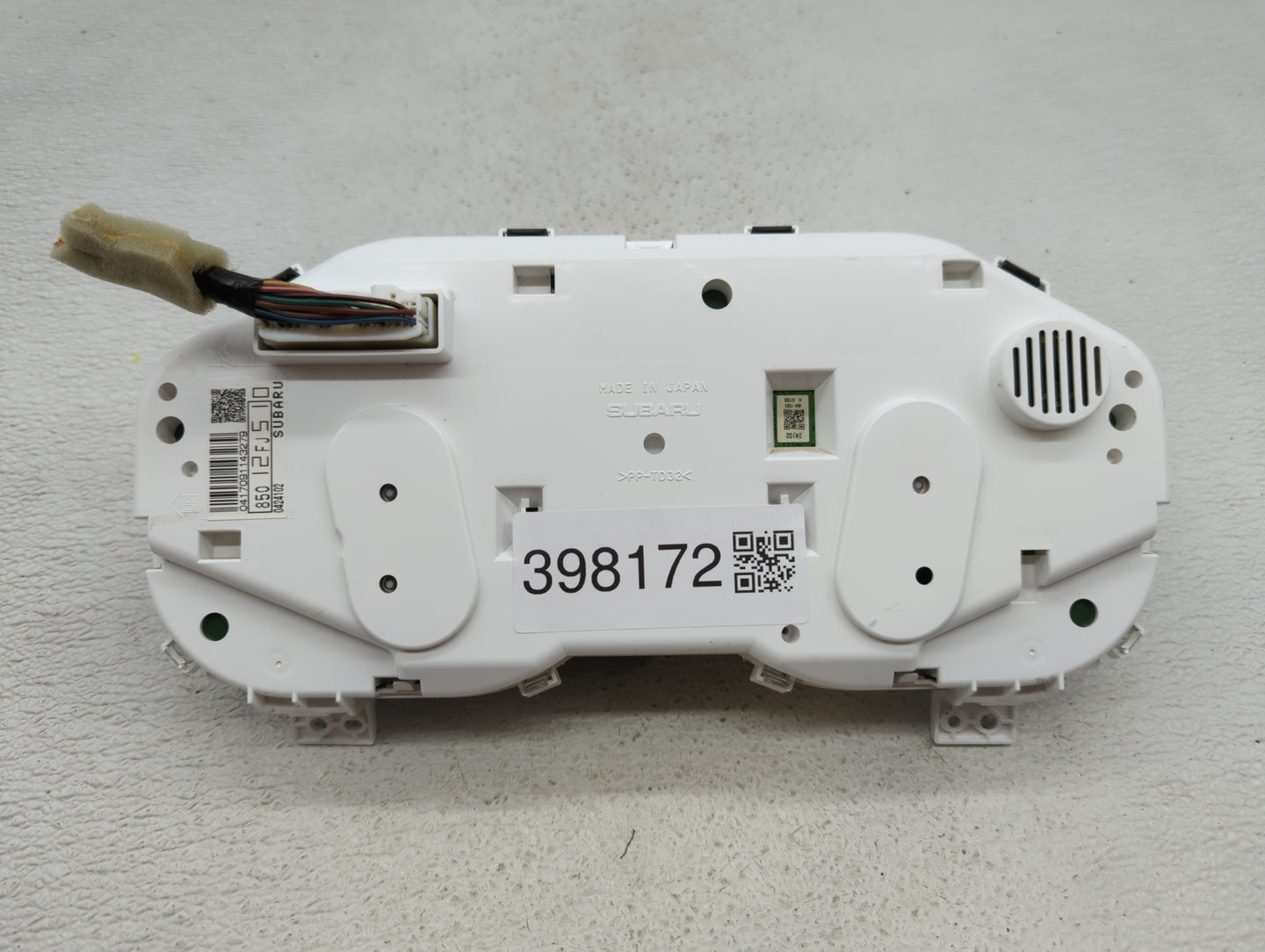 2014 Subaru Impreza Instrument Cluster Speedometer Gauges P/N:85012FJ510 Fits OEM Used Auto Parts - Oemusedautoparts1.com