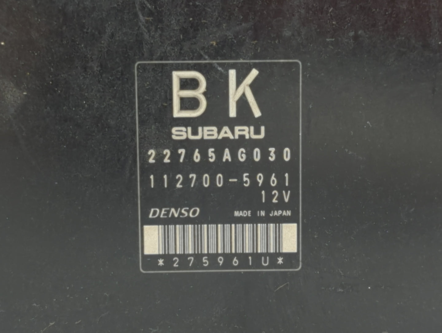 2014 Subaru Impreza PCM Engine Control Computer ECU ECM PCU OEM P/N:34710FJ111 22765AG030 Fits OEM Used Auto Parts - Oemused