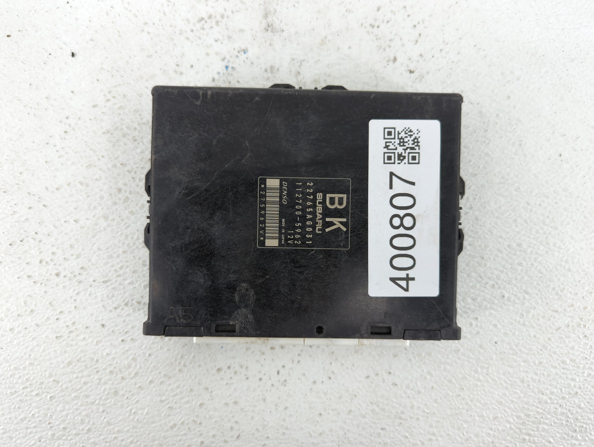 2014 Subaru Impreza PCM Engine Control Computer ECU ECM PCU OEM P/N:22765AG031 OEM Used Auto Parts - Oemusedautoparts1.com