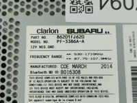 2012-2014 Subaru Impreza Am Fm Cd Player Radio Receiver - Oemusedautoparts1.com