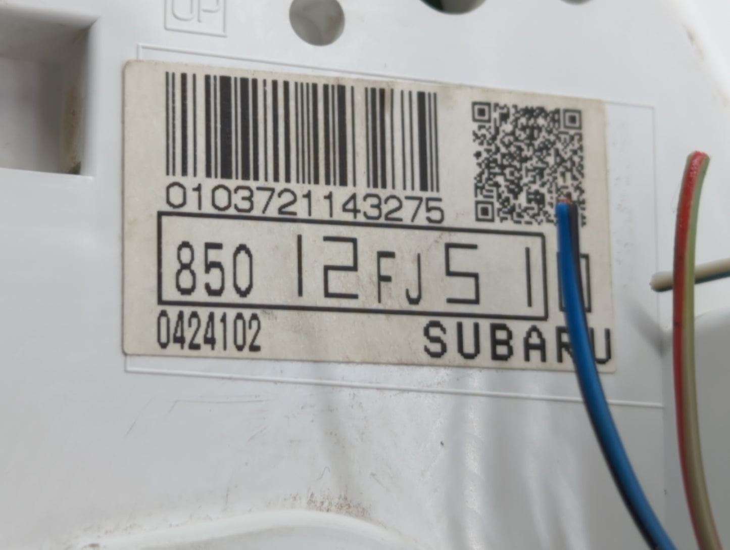 2014 Subaru Impreza Instrument Cluster Speedometer Gauges P/N:85012FJ510 Fits OEM Used Auto Parts - Oemusedautoparts1.com