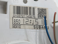 2014 Subaru Impreza Instrument Cluster Speedometer Gauges P/N:85012FJ510 Fits OEM Used Auto Parts - Oemusedautoparts1.com