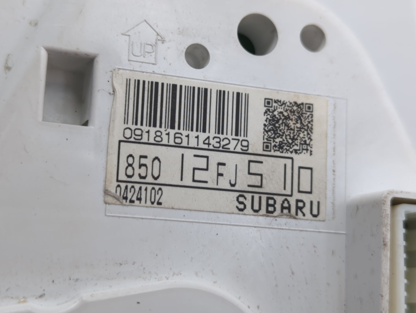 2014 Subaru Impreza Instrument Cluster Speedometer Gauges P/N:85012FJ510 Fits OEM Used Auto Parts - Oemusedautoparts1.com