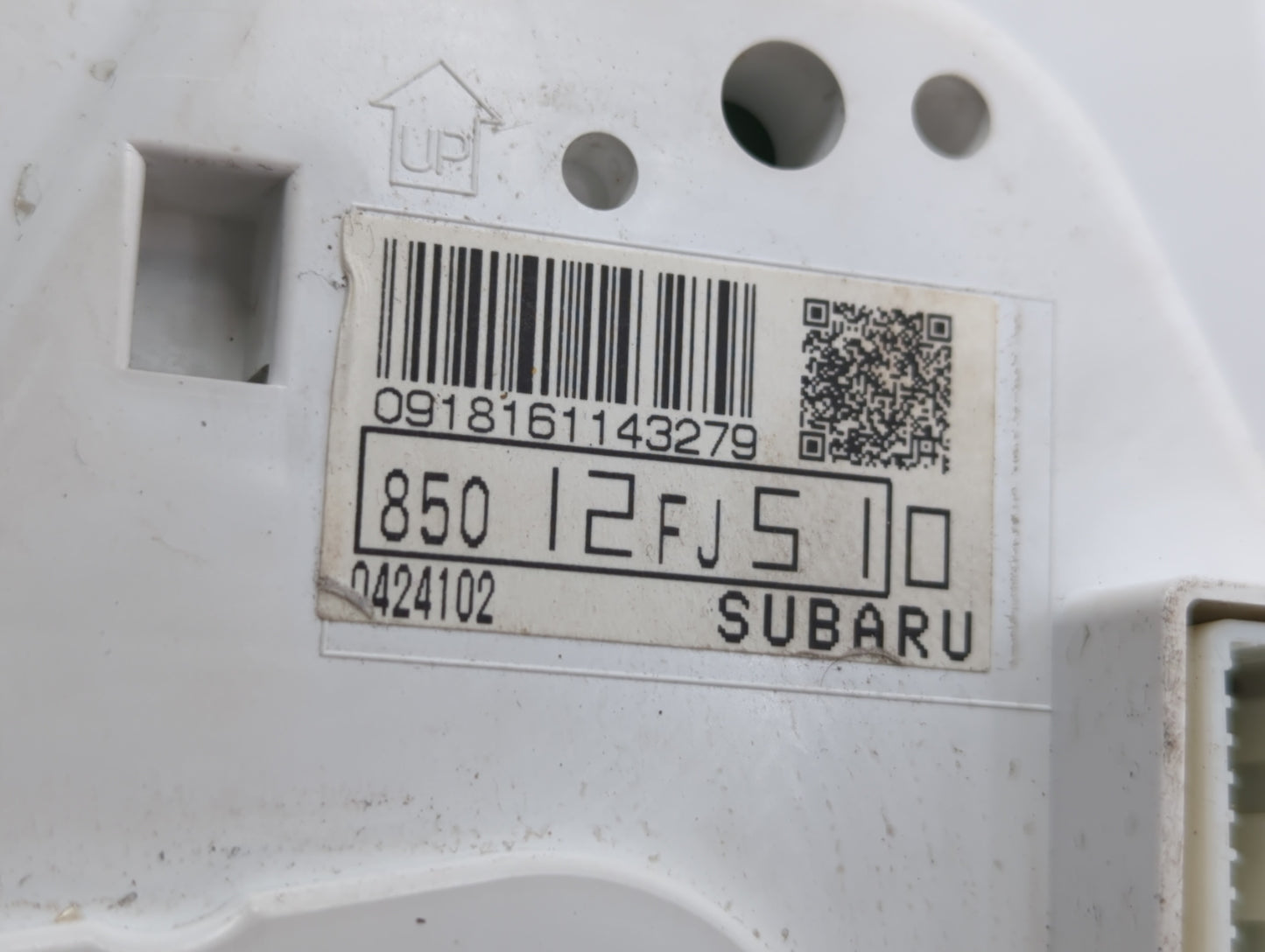 2014 Subaru Impreza Instrument Cluster Speedometer Gauges P/N:85012FJ510 Fits OEM Used Auto Parts - Oemusedautoparts1.com