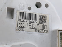 2014 Subaru Impreza Instrument Cluster Speedometer Gauges P/N:85012FJ510 Fits OEM Used Auto Parts - Oemusedautoparts1.com