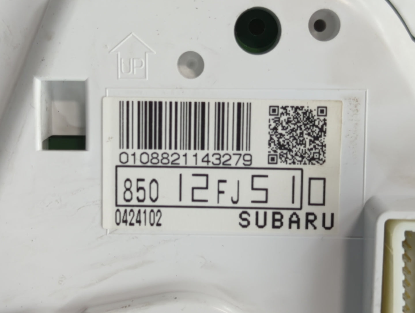2014 Subaru Impreza Instrument Cluster Speedometer Gauges P/N:85012FJ510 Fits OEM Used Auto Parts - Oemusedautoparts1.com
