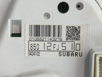 2014 Subaru Impreza Instrument Cluster Speedometer Gauges P/N:85012FJ510 Fits OEM Used Auto Parts - Oemusedautoparts1.com
