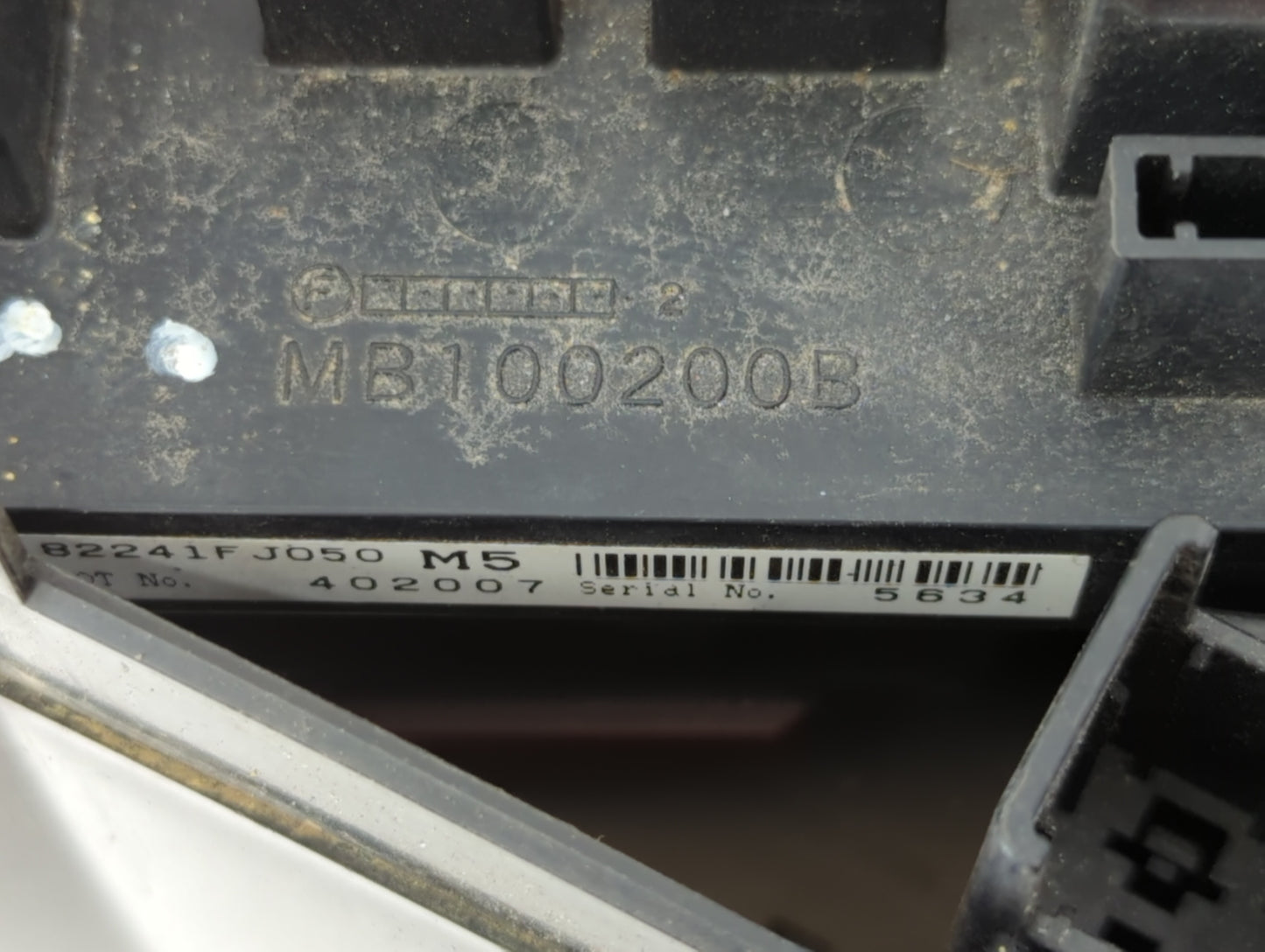2012-2014 Subaru Impreza Fusebox Fuse Box Panel Relay Module P/N:MB100200B Fits Fits 2012 2013 2014 OEM Used Auto Parts - Oe