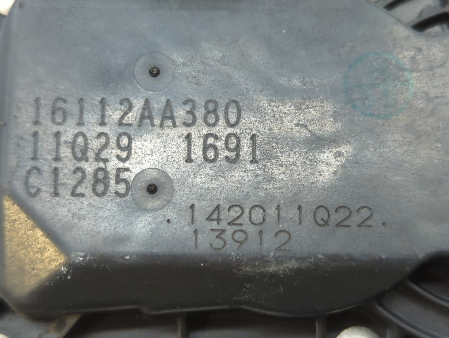 2012-2016 Subaru Impreza Throttle Body P/N:16112AA380 Fits Fits 2011 2012 2013 2014 2015 2016 2017 2018 OEM Used Auto Parts 