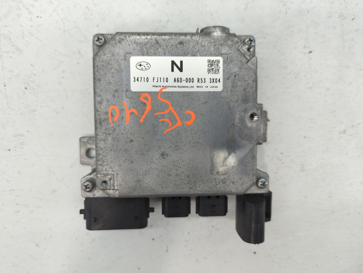 2014 Subaru Impreza PCM Engine Control Computer ECU ECM PCU OEM P/N:22765AG030 34710 FJ111 Fits OEM Used Auto Parts - Oemuse