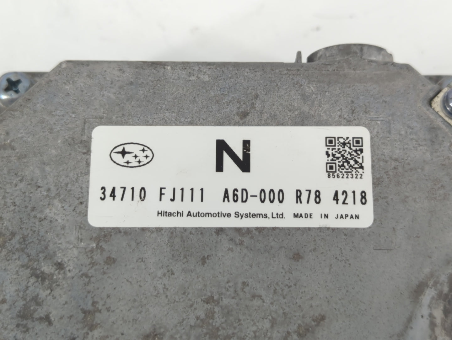 2014 Subaru Impreza PCM Engine Control Computer ECU ECM PCU OEM P/N:16D-000 R78 4218 34710 FJ111, 22765AG021 Fits OEM Used A