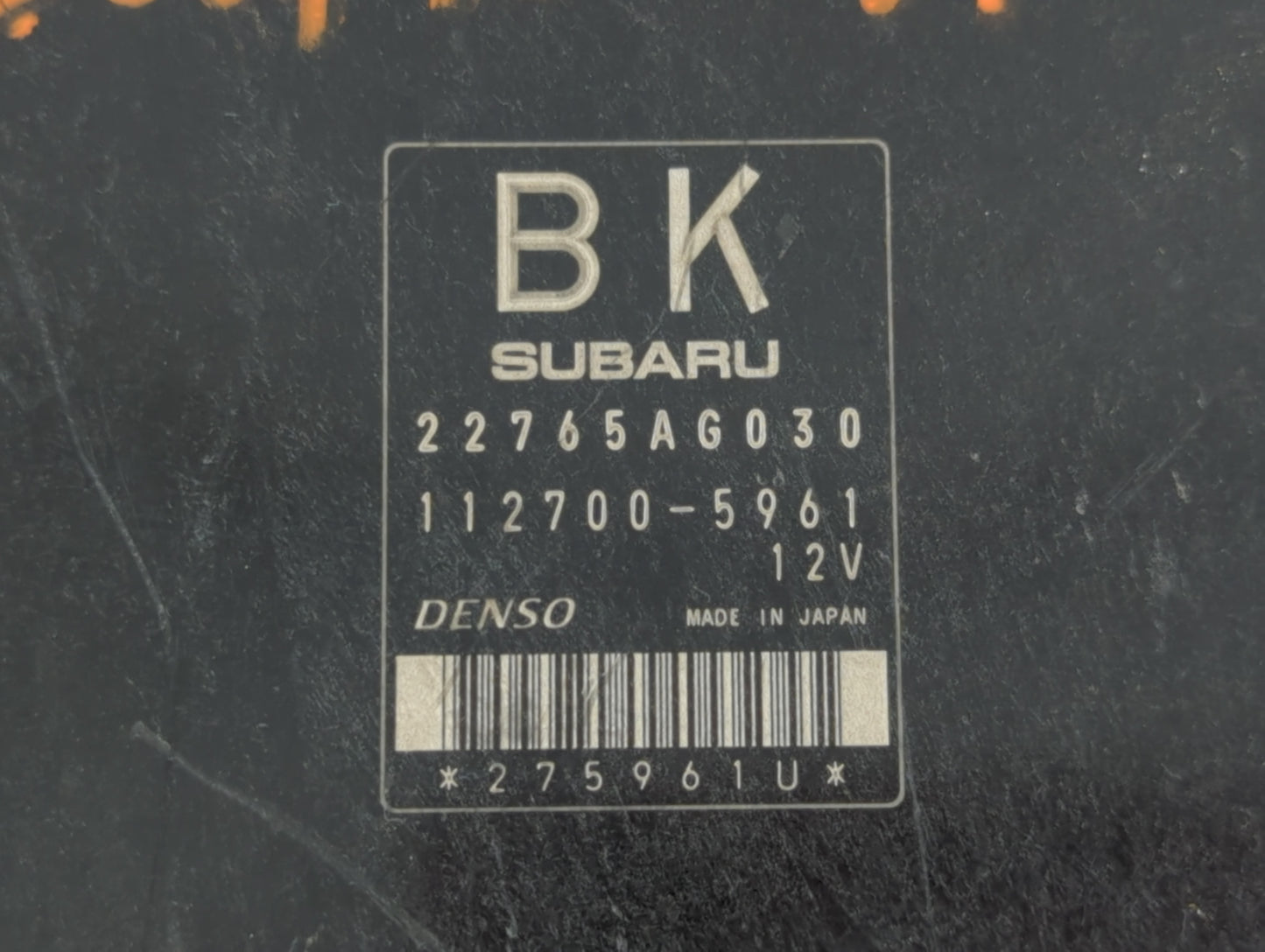 2014 Subaru Impreza PCM Engine Control Computer ECU ECM PCU OEM P/N:88281FJ540 116RI-000730 Fits OEM Used Auto Parts - Oemus