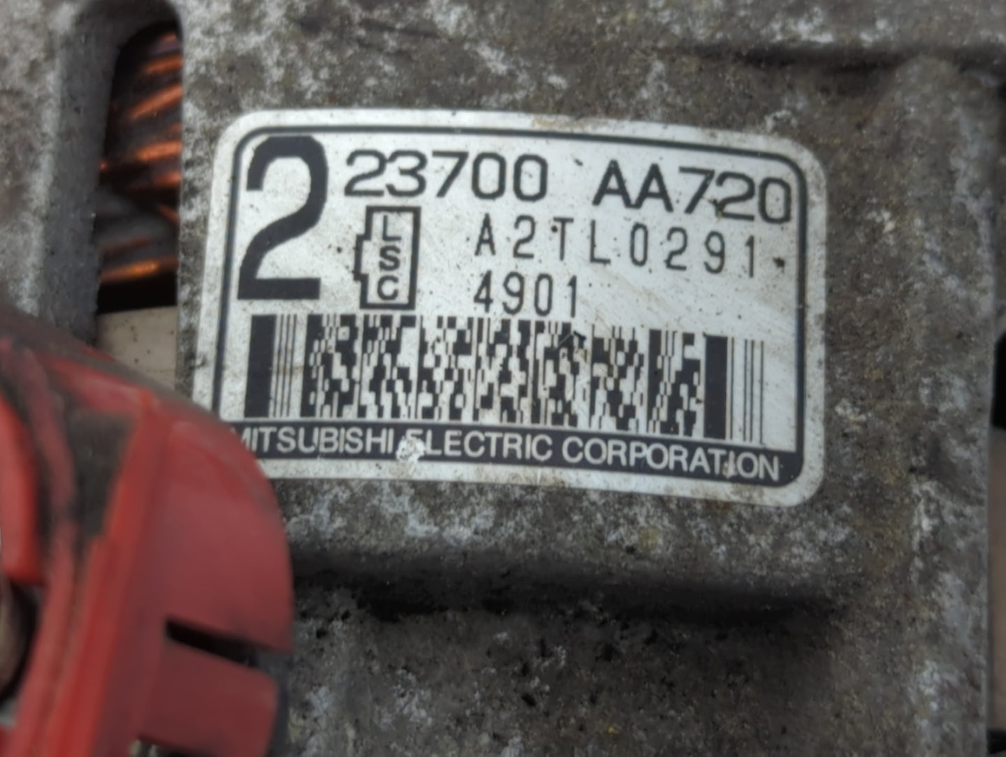 2012-2014 Subaru Impreza Alternator Replacement Generator Charging Assembly Engine OEM P/N:23700 AA720 Fits OEM Used Auto Pa