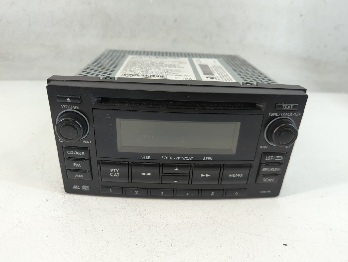 2012-2014 Subaru Impreza Radio AM FM Cd Player Receiver Replacement P/N:86201FJ620 Fits Fits 2012 2013 2014 OEM Used Auto Pa