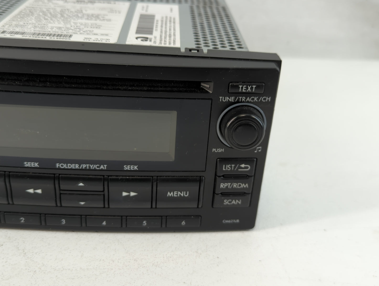 2012-2014 Subaru Impreza Radio AM FM Cd Player Receiver Replacement P/N:86201FJ620 Fits Fits 2012 2013 2014 OEM Used Auto Pa