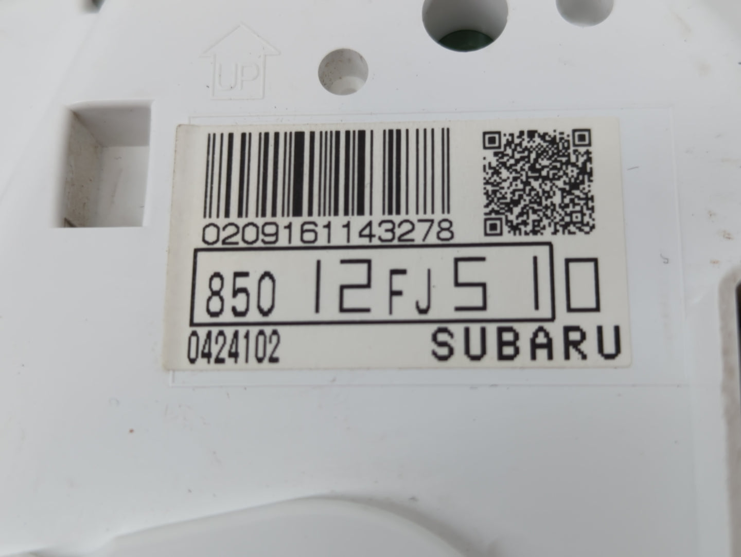 2014 Subaru Impreza Instrument Cluster Speedometer Gauges P/N:0209161143278 85012FJ510 Fits OEM Used Auto Parts - Oemusedaut