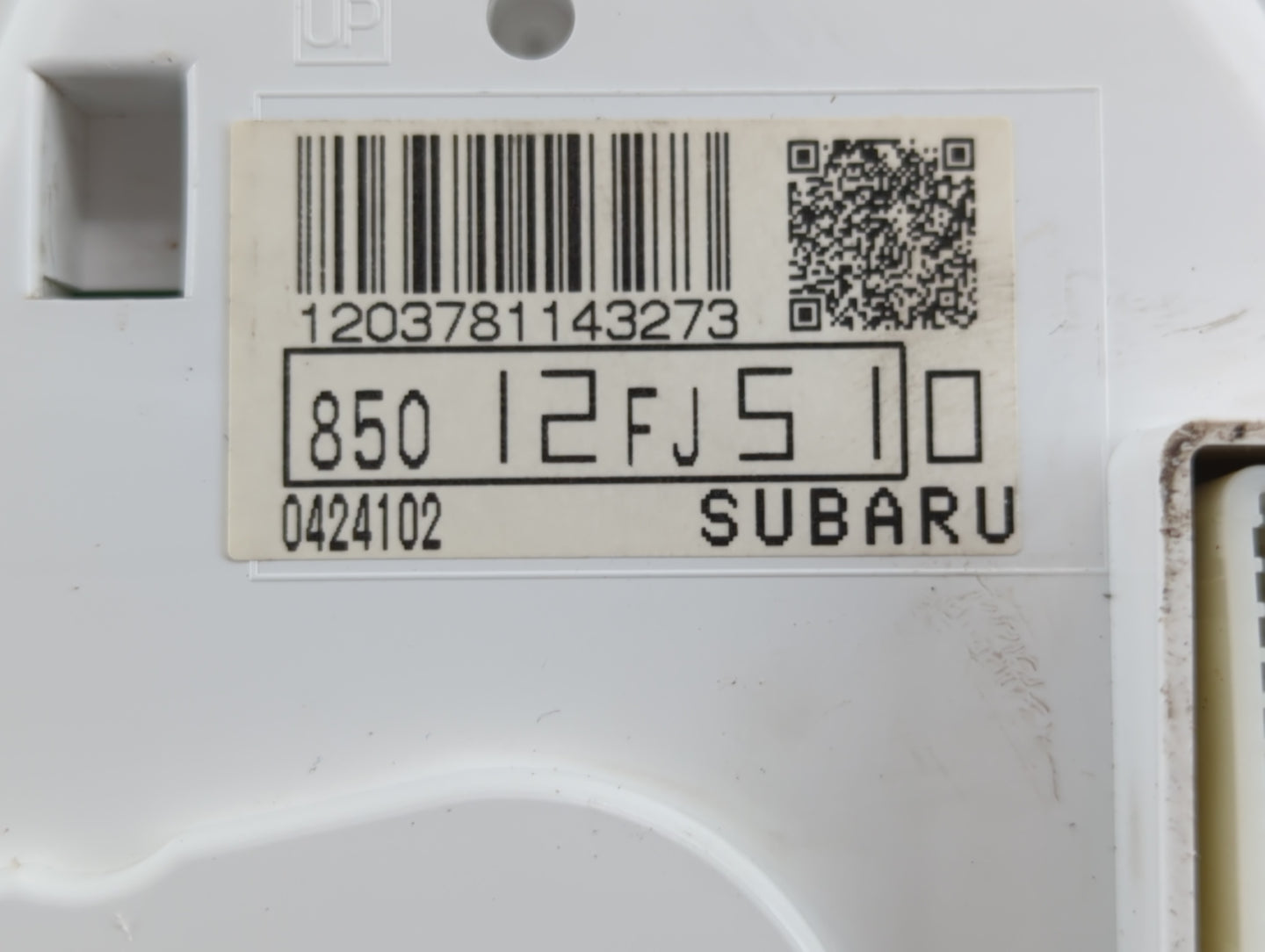 2014 Subaru Impreza Instrument Cluster Speedometer Gauges P/N:850 12FJ510 Fits OEM Used Auto Parts - Oemusedautoparts1.com