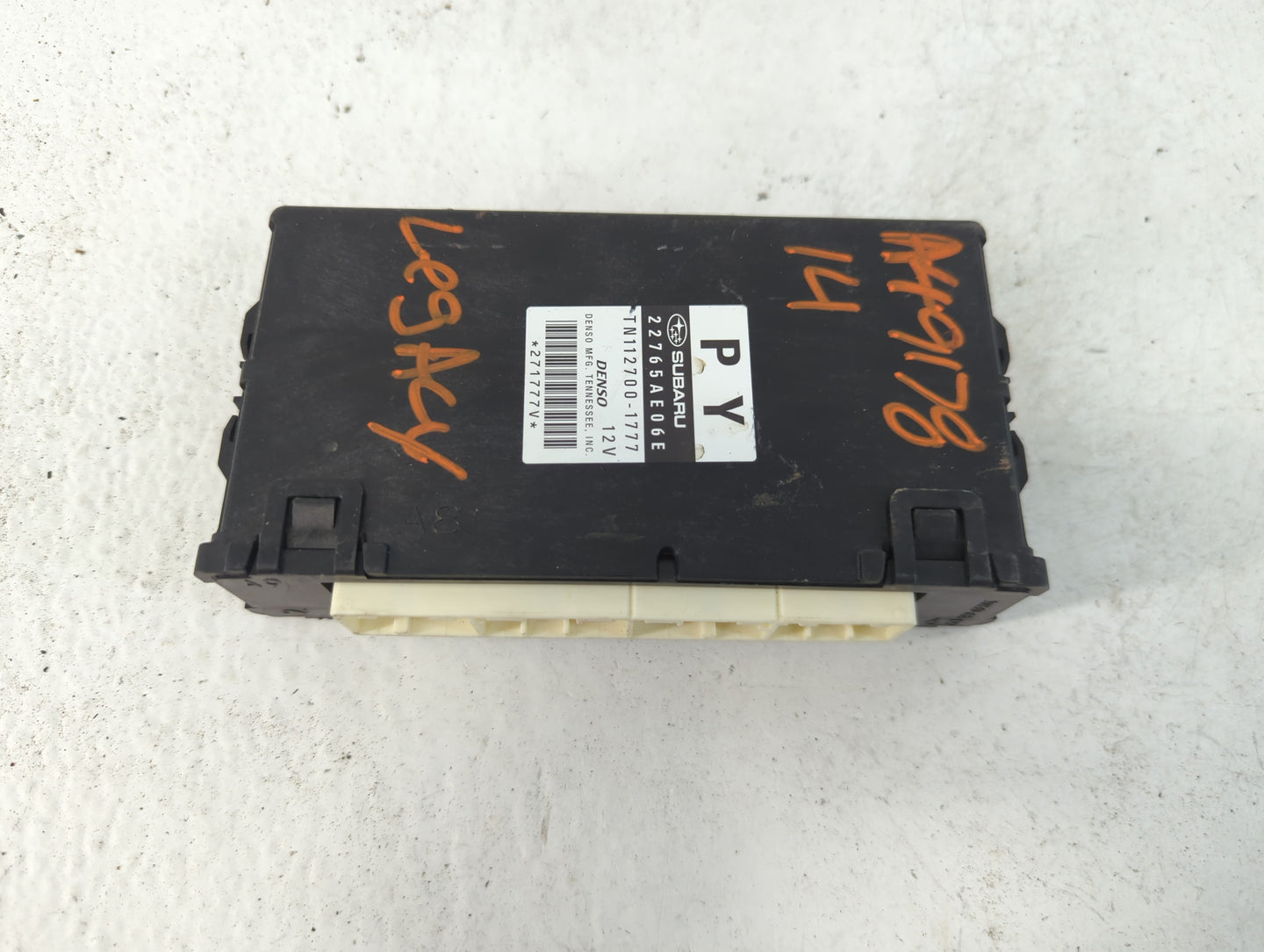 2013-2014 Subaru Legacy PCM Engine Control Computer ECU ECM PCU OEM P/N:22765AE06E Fits Fits 2013 2014 OEM Used Auto Parts -