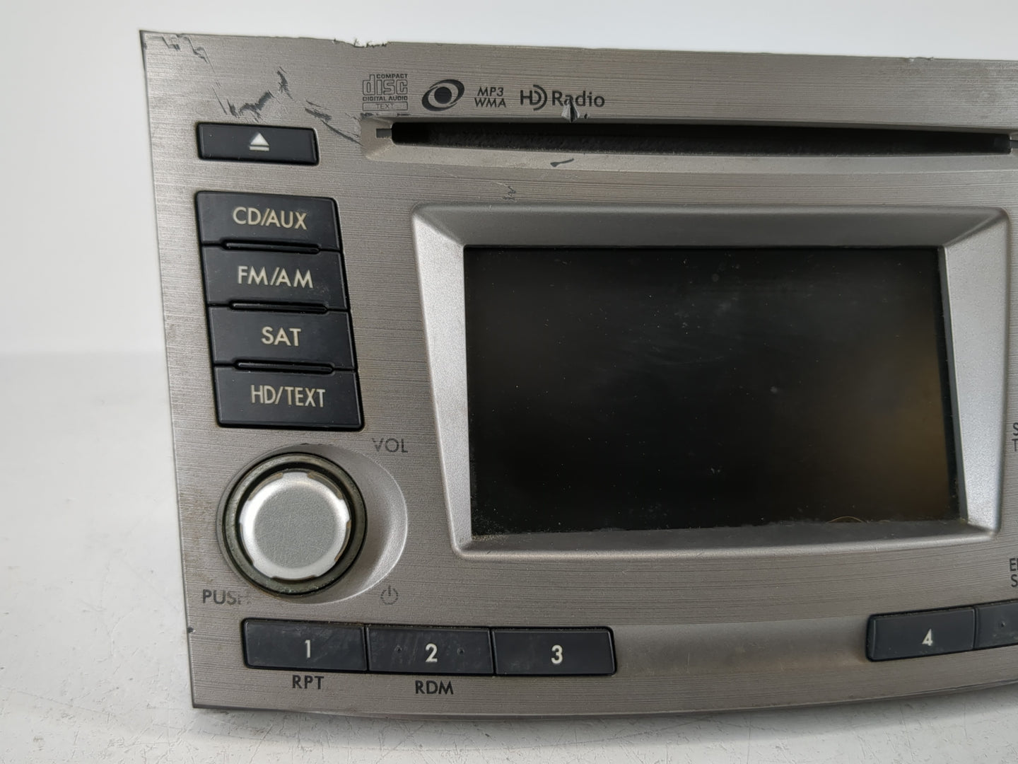 2013-2014 Subaru Legacy Radio AM FM Cd Player Receiver Replacement P/N:86201AJ66A Fits Fits 2013 2014 OEM Used Auto Parts - 