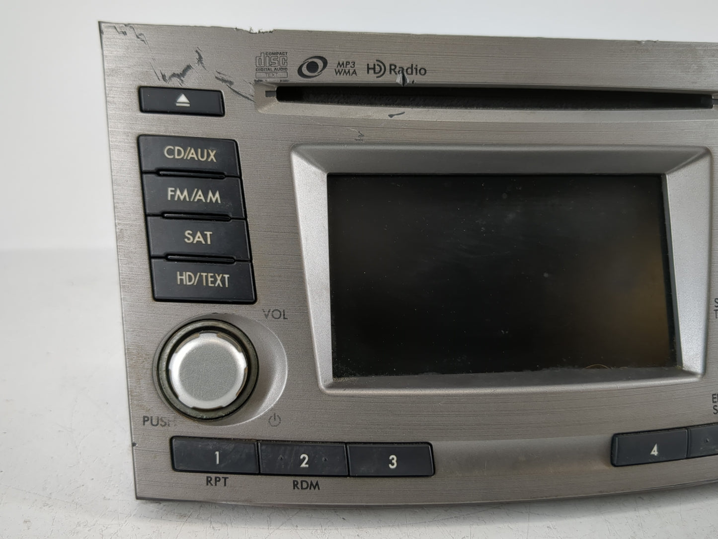 2013-2014 Subaru Legacy Radio AM FM Cd Player Receiver Replacement P/N:86201AJ66A Fits Fits 2013 2014 OEM Used Auto Parts - 