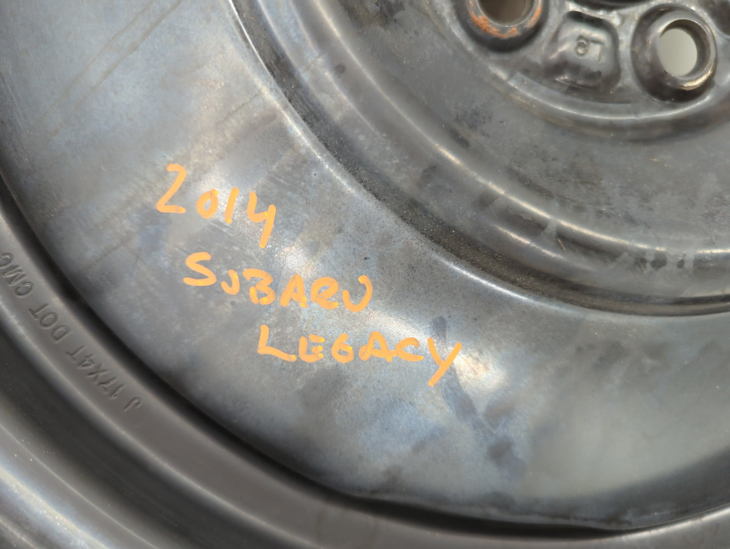 2010-2014 Subaru Legacy Spare Donut Tire Wheel Rim Oem - Oemusedautoparts1.com