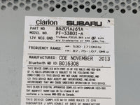 2014 Subaru Legacy Radio AM FM Cd Player Receiver Replacement P/N:86201AJ61A Fits OEM Used Auto Parts - Oemusedautoparts1.co